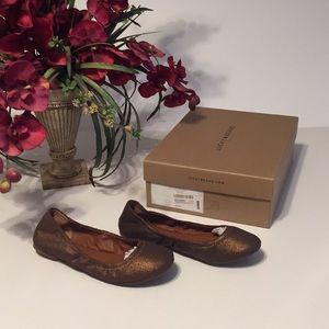 Lucky Brand women’s canvas Toe Ballet Flats BR sz6